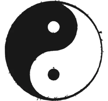 Autocolant yin și yang - TenStickers