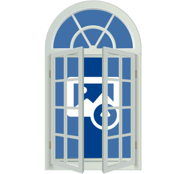 Fereastră vedere decor de perete cameră decor - TenStickers