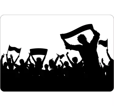 Puf de piele de laptop de fotbal - TenStickers