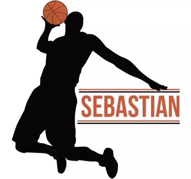 Basketball player acasă autocolant - TenStickers