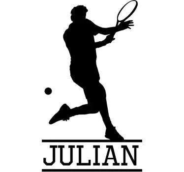 Tenis de jucător de tenis siluetă - TenStickers