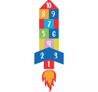 Hopscotch rachete de perete autocolante pentru copii - TenStickers