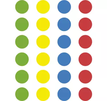 Autocolant de podea de joc twister - TenStickers