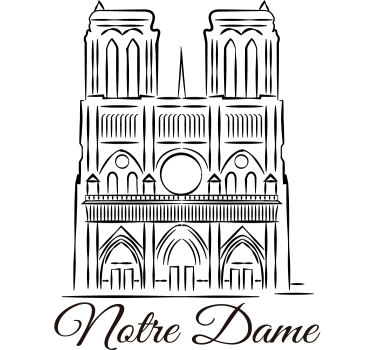 Décor de perete living living notre dame - TenStickers