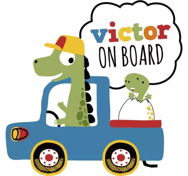 (nume) de pe autocolantul autovehiculului - TenStickers