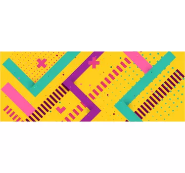 Autocolant de frontieră în stil memphis - TenStickers