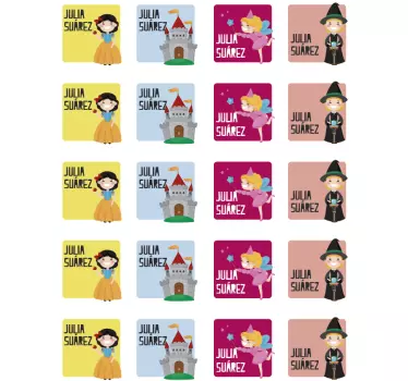 Etichete pentru caiete decal de perete basm - TenStickers