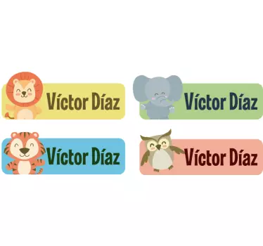 Autocolant de caiet de animale personalizat - TenStickers