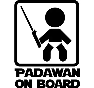 Bebeluș la bordul autovehiculului star wars - TenStickers
