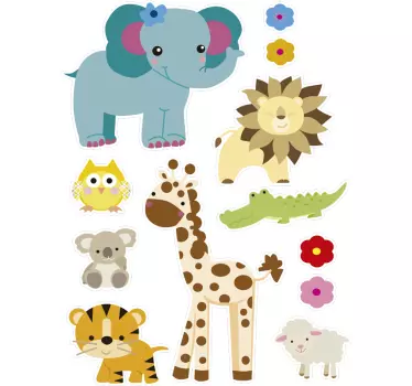 Jungle pentru copii de animale sălbatice - TenStickers