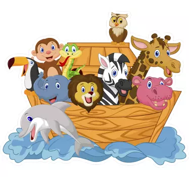 Copila noah arca de basm pentru copii - TenStickers