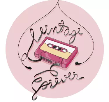 Stickere locuri design de bandă vintage - TenStickers