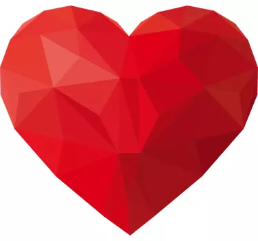 Decoami origami inimă dragoste perete decal - TenStickers
