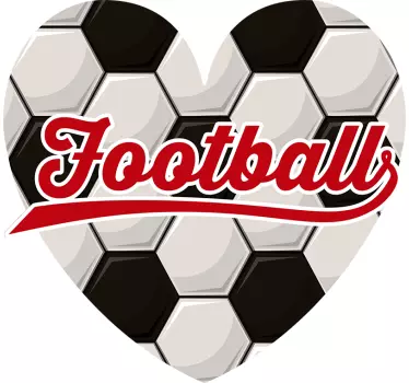 Autocolant de fotbal iubire pentru fotbal - TenStickers