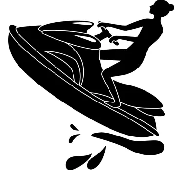 Jetski silueta autocolant pentru sporturi extreme - TenStickers