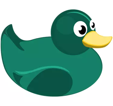 Autocolant de perete de cauciuc verde - TenStickers