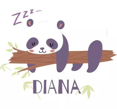Numit autocolant panda de animale sălbatice - TenStickers