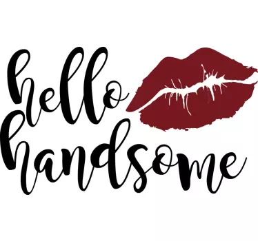 Salut frumos frumos text perete - TenStickers