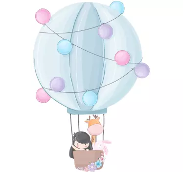 Baloane cu aer cald ilustrare artă de perete - TenStickers