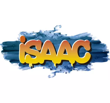 Graffiti nume acuarelă urban decal - TenStickers