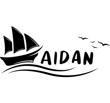 Numit autocolant nautic pentru barca cu pânze - TenStickers