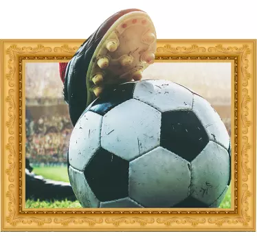 Autocolant cadru fotbal 3d - TenStickers