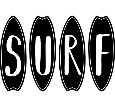 Navigați în tabele de surf decal - TenStickers