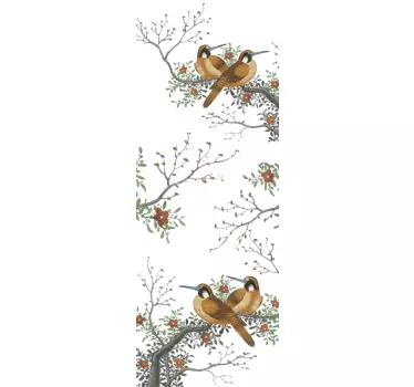 Păsări și ramuri decal fereastră - TenStickers