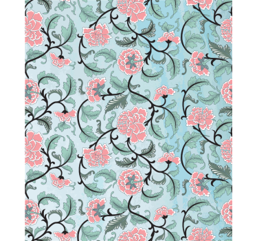 Flori japoneze ferestre decal film - TenStickers