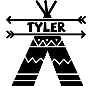 Teepee cort copii dormitor perete decal - TenStickers