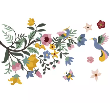 Luminos de primăvară floare decal perete - TenStickers