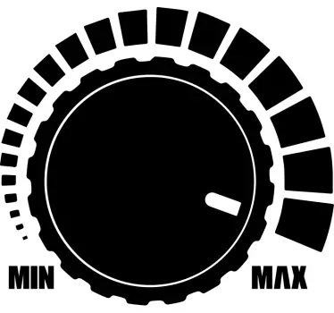 Volum buton muzică decal muzical - TenStickers