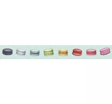Autocolant multiplu de macaroon de graniță - TenStickers