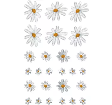 70 de margarete model de decor de perete de flori - TenStickers