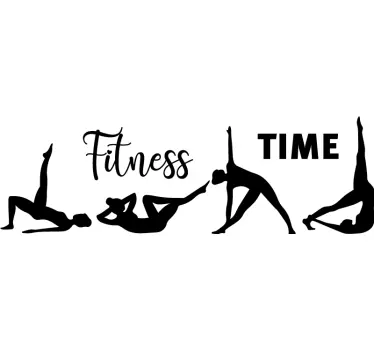 Exerciții cu expresie decalaj perete de fitness - TenStickers