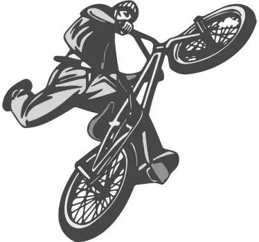 Autocolant de perete pentru biciclete cross room pentru tineret - TenStickers