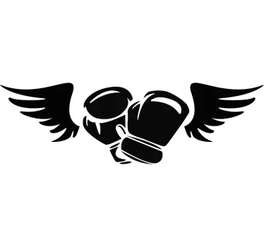 Mănuși de box cu decalaj perete de aripi - TenStickers