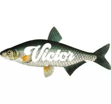 Vimba crap pește perete decal - TenStickers