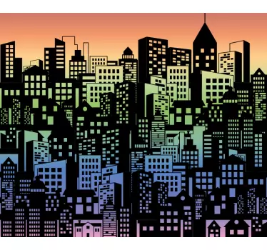 Dulap multicolor mobilier decal - TenStickers