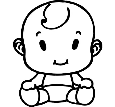 Corpul copilului în autocolant auto - TenStickers