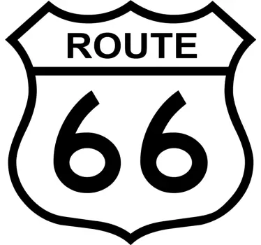Ruta 66 decal auto - TenStickers