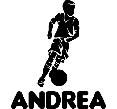 Băiat jucător fotbal decal - TenStickers