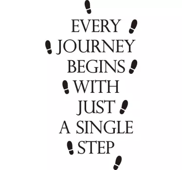 Etichete animale fiecare călătorie începe cu un pas - TenStickers