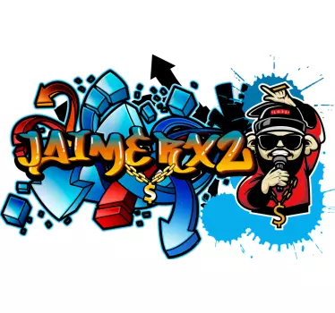 Graffiti personalizate artă de vinil de perete - TenStickers