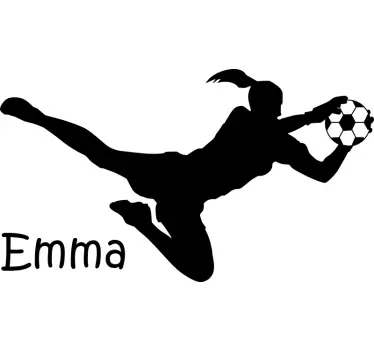 Portarul de fotbal decal fotbal - TenStickers