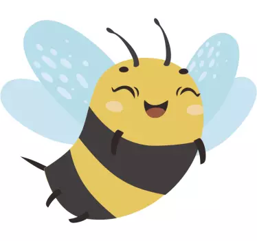 Miere albine ilustrare de perete art decal - TenStickers