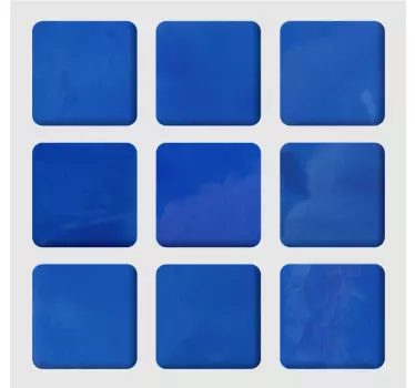 Nuanțe de albastru transfer plăci de gresie - TenStickers