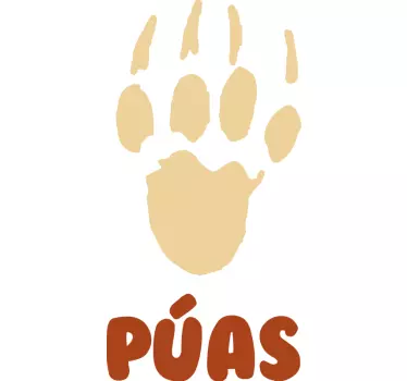 Decupaj de perete de amprentă de porc - TenStickers