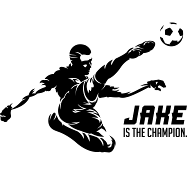 Fotografiere fotbal nume autocolant fotbal - TenStickers