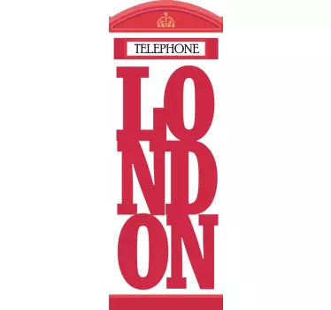 Autocolant de referință cu litere din londra - TenStickers